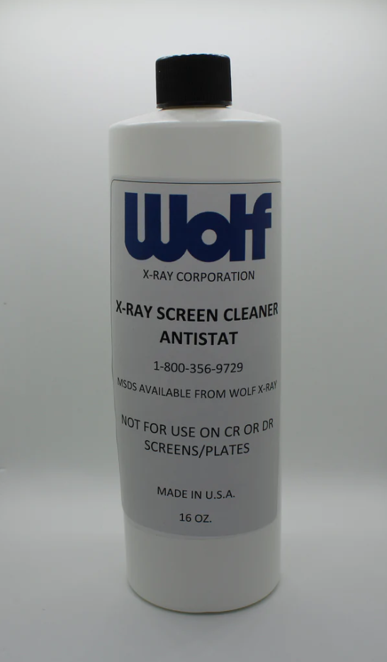 WOLF X-RAY-21603 Anti-Static Screen Cleaner for Cassettes and Illuminators - 16 ounce bottle (package of 4)