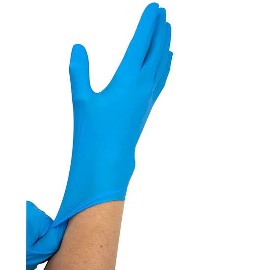 Dynarex Safe-Touch Blue Nitrile Exam Gloves - Non-Latex (Case Of 10 Boxes)