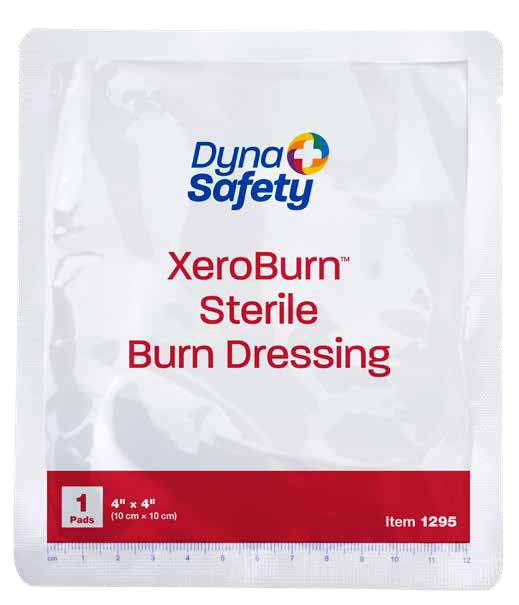 Dynarex 1295 BULK XeroBurn Sterile Burn Dressing 4" x 4" 100/1/cs