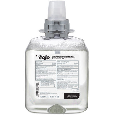 Gojo-5169-04 E2 Foam Handwash, with PCMX, Dye-Free, Fragrance-Free, FMX-12™, 1250mL (4/cs)