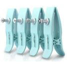 Electrodos de pinza de extremidades reutilizables para niños EDAN (4 piezas/juego, cable de ECG de 4 mm).