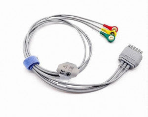 EDAN-02.04.241956 Cables para extremidades de 3 derivaciones, con cierre a presión, para adultos, IEC