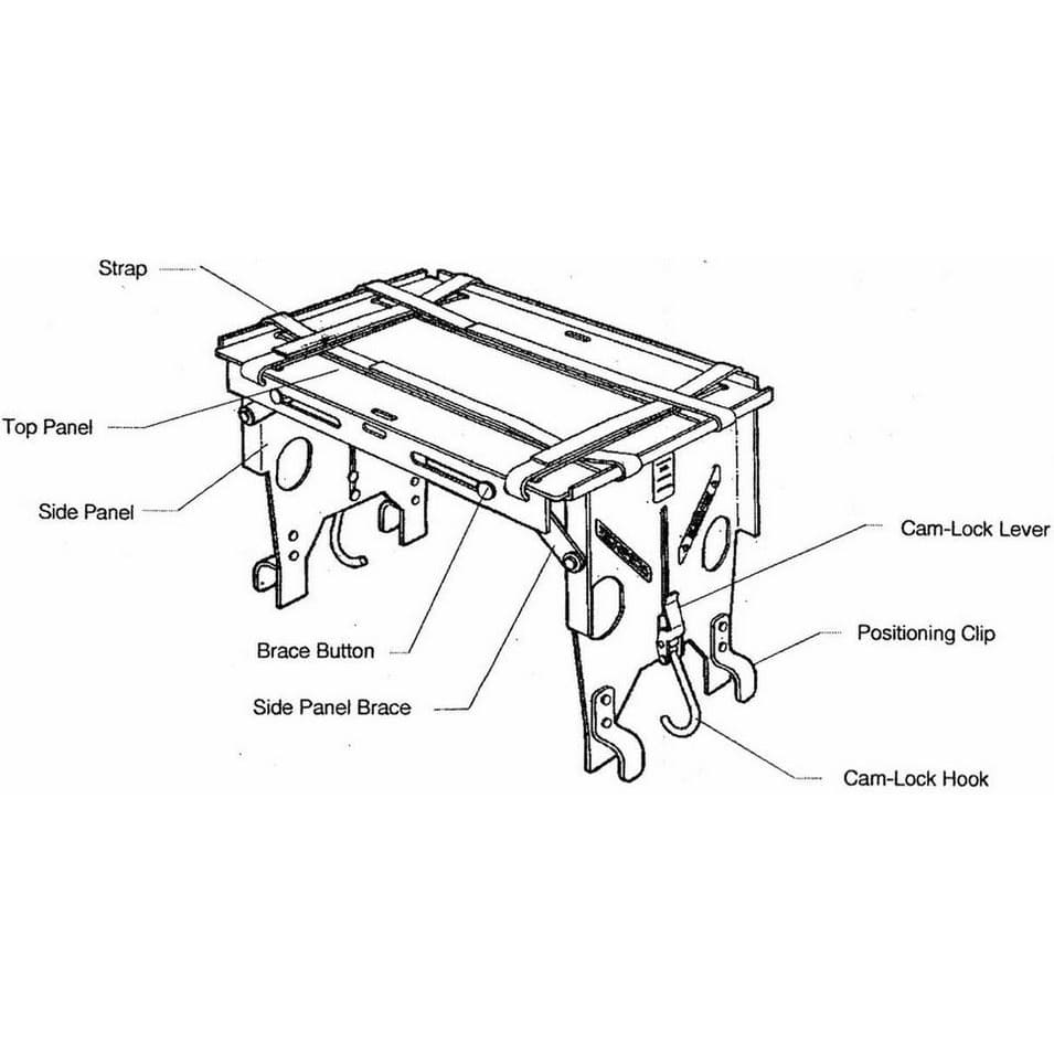 Ferno-0818952 274-S Pac Rac™ Model 28 Fernoflex™ Cot (1 EA)