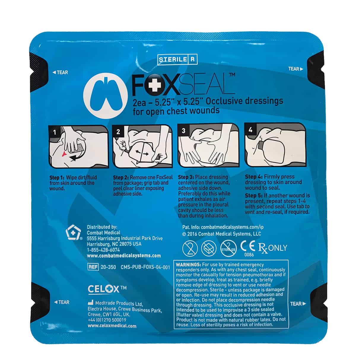 Safeguard Medical FoxSeal Occlusive Dressing