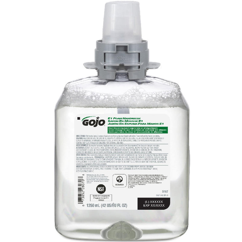 Gojo-5167-04 E1 Foam Handwash, Biobased, FMX-12™, 1250mL (4/cs)