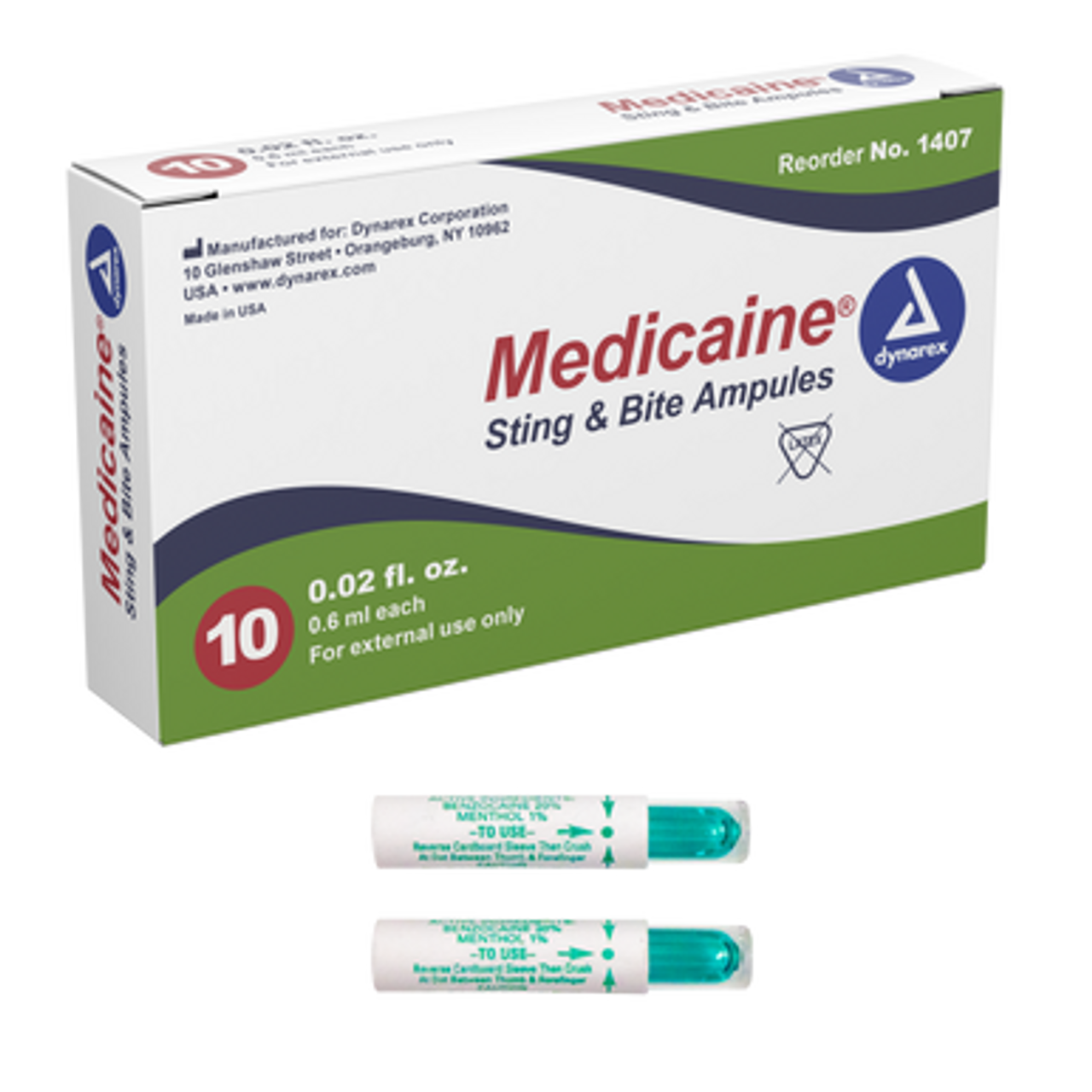 Dynarex 1407 Medicaine Insect Bite Box of 10 (Ampule) - 50bx/case