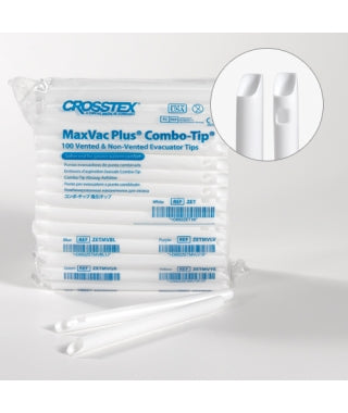 Crosstex-ZET-HVE Combo-Tip™ Evacuators (10 Bags/Carton / 4 Cartons/Case)