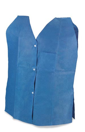 TIDI Products-960202 Exam- Rehab Vest, Nonwoven, Blue, 1 Size, X-Large, 10/bg, 5 bg/cs