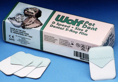 Wolf X-ray Film, Veterinary, Petdent Film DV-58 100/Bo
