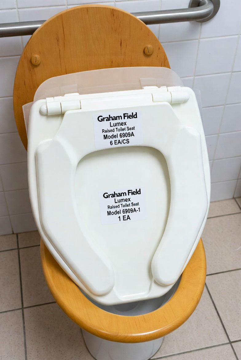 Asiento de inodoro elevado para uso diario Graham-Field - Asiento de inodoro elevado Econoseat