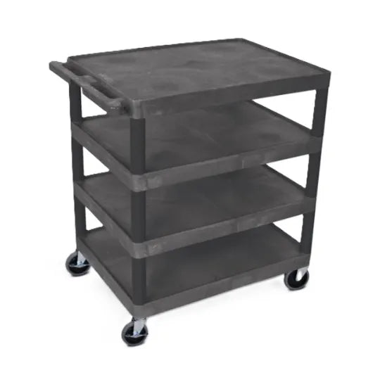 Heavy-Duty Utility Cart with Multiple Shelves