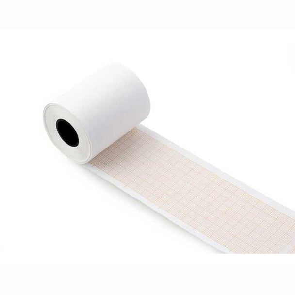 Rollo de papel de impresión térmica EDAN para monitores de signos vitales y monitores de pacientes. Se vende en cajas de 20 rollos.