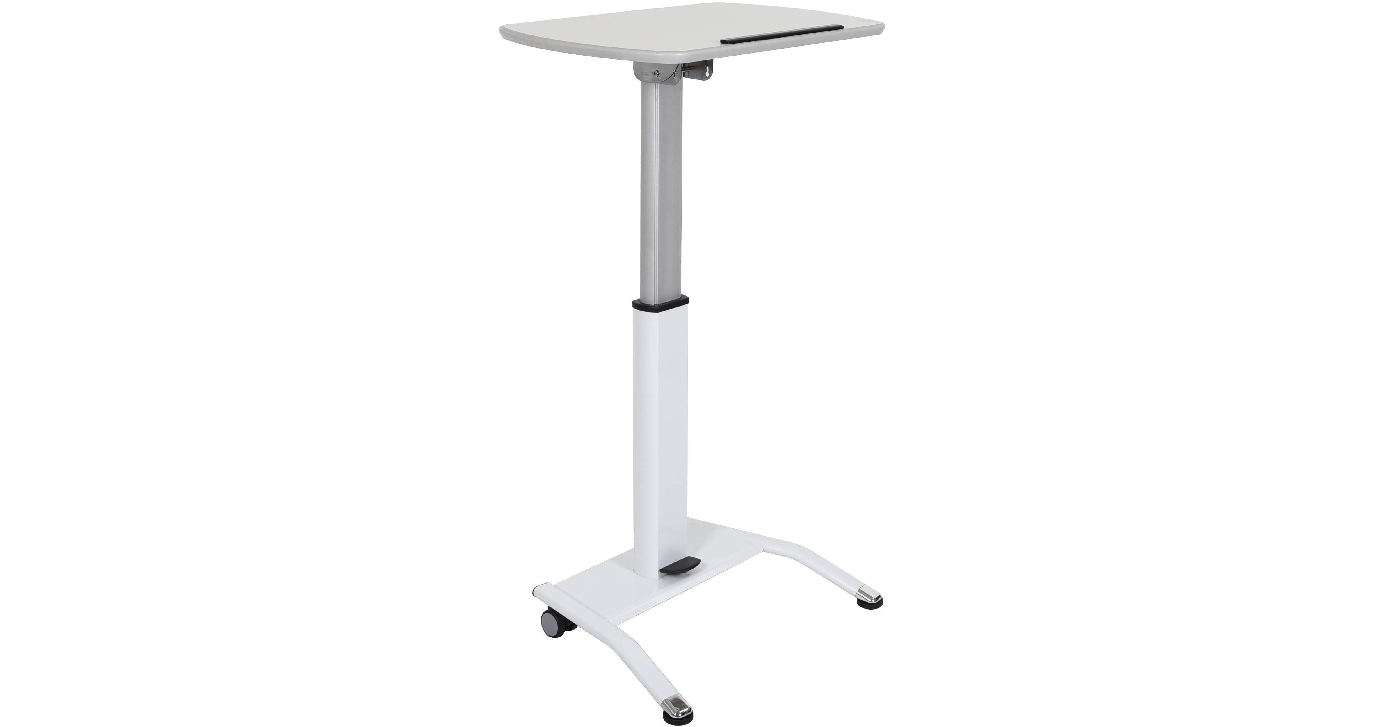Luxor-LX-PNADJ-WH Pneumatic Height Adjustable Lectern