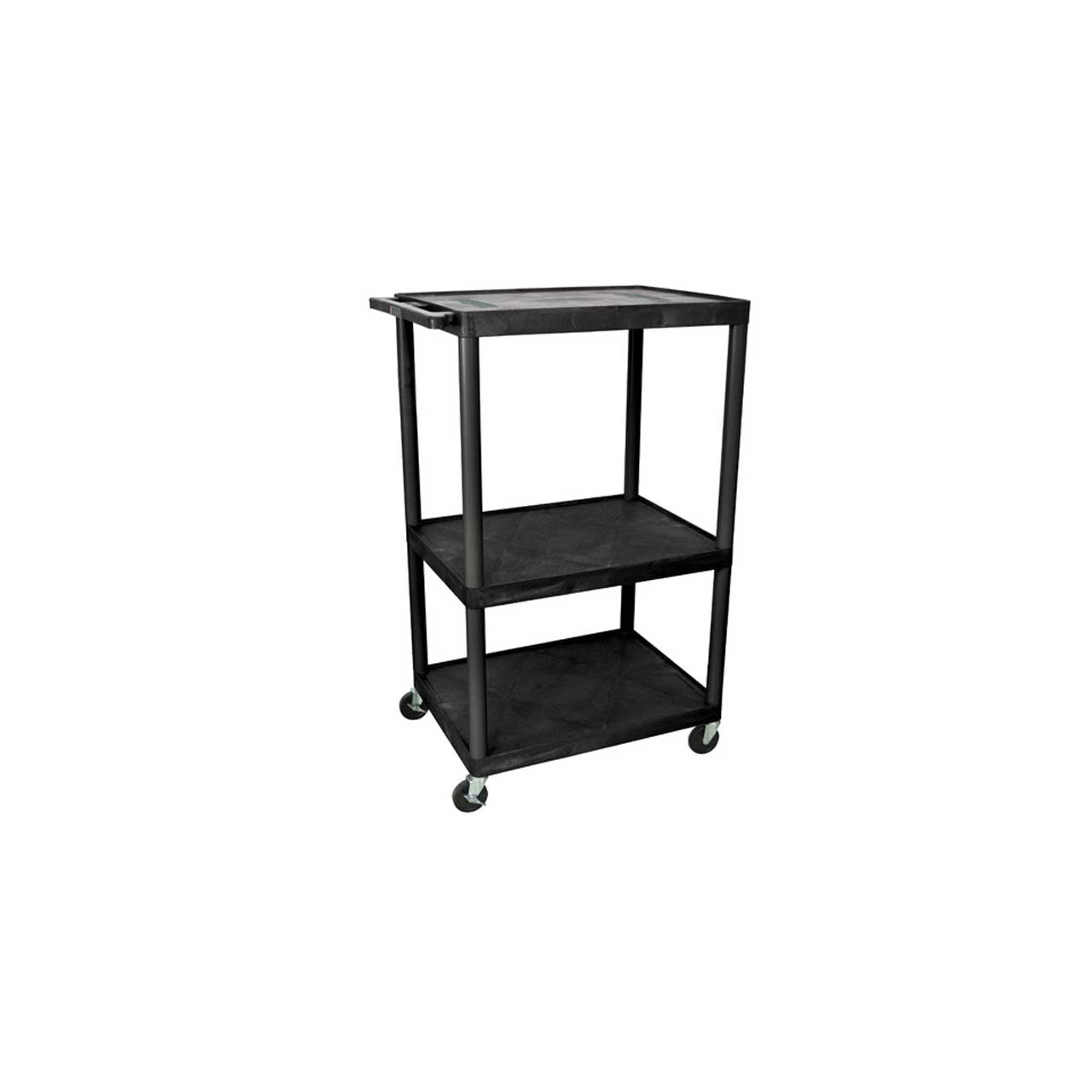 Luxor-LE54-B 54" Endura A/V Cart - Three Shelves
