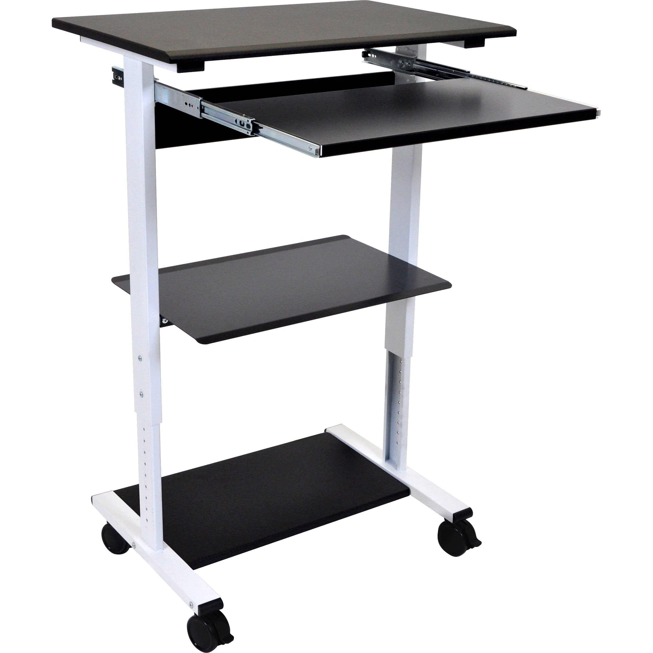 Luxor-STAND-WS30 Three-Shelf Adjustable Stand-Up Workstation