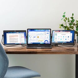 Luxor-LTTL122 SideTrak Swivel FHD Triple 12.5" Attachable Portable Monitor