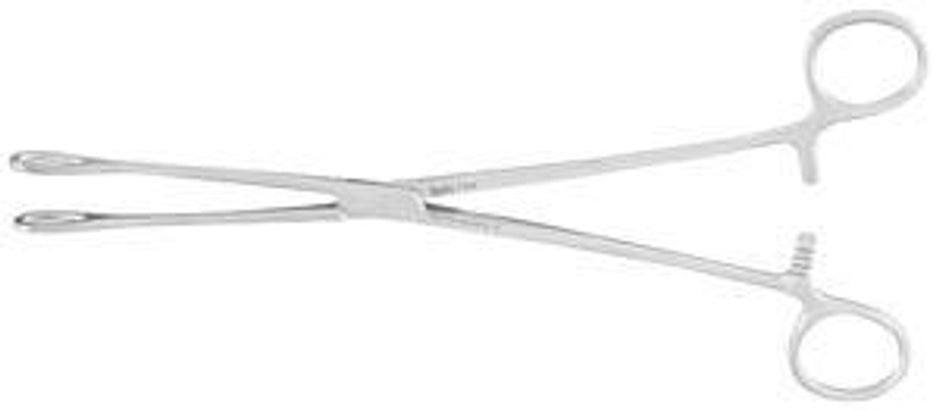 Integra Miltex-7-600-ST-50M Sponge Forceps, Straight, Serrated, 9.5", 50/bx