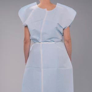 TIDI Products Tissue Poly Tissue Patient Gown