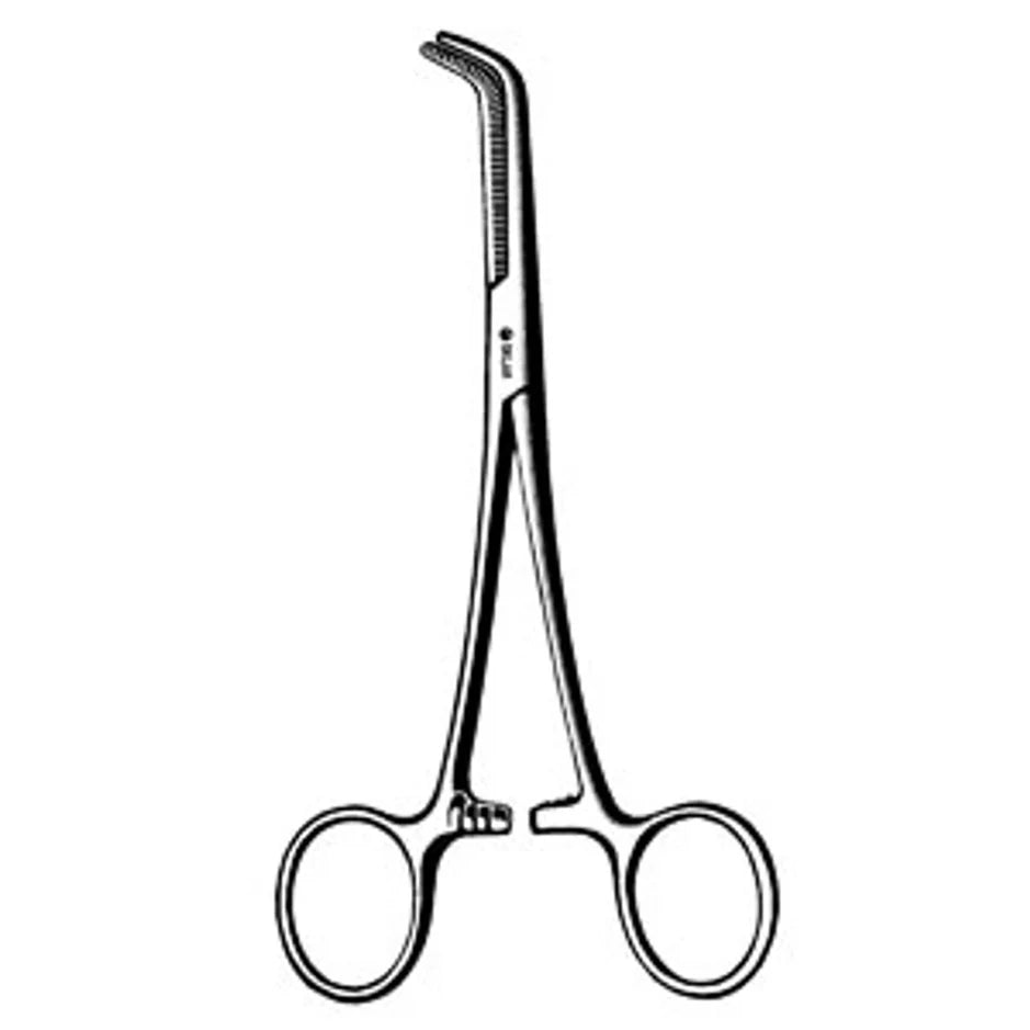 Sklar Rochester-Ochsner Forceps, Curved, Serrated