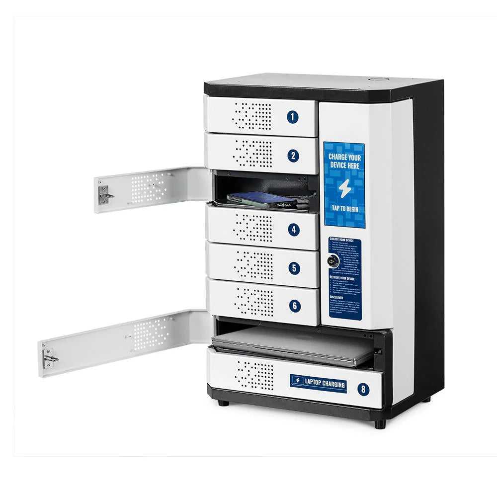 Luxor-CHSL001 KwikBoost 8-Bay Self-Service Charging Locker