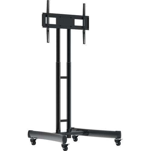 Luxor FP1000 Height-Adjustable Rolling TV Stand