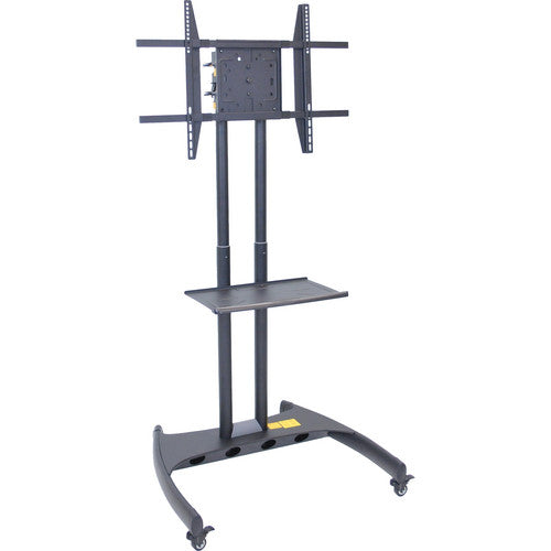 Luxor FP3500 Adjustable Height LCD TV Stand and Rotating Mount with Accessory Shelf