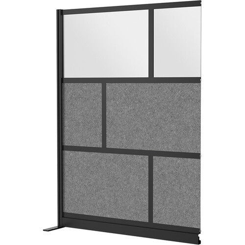 Luxor-MW-5370-XCGB Modular Room Divider Add-On Wall (53 x 70", Black)
