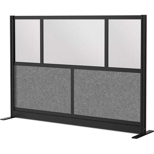 Luxor-MW-7048-FCGB Modular Room Divider Starter Wall (70 x 48", Black)
