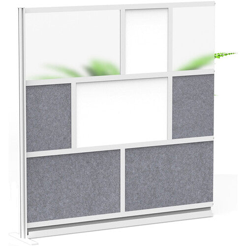 Luxor Modular Room Divider Add-On Wall with Whiteboard (70 x70")