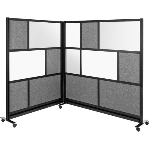Luxor Workflow Modular Wall Bundle with 2 Walls + Hinge + Casters