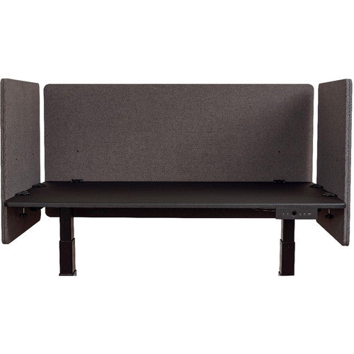 Luxor-RCLM3D4824SG RECLAIM Desktop Privacy Panel Set (Slate Gray)