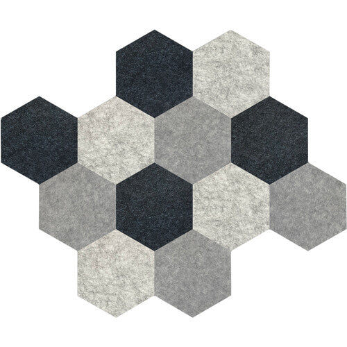 Luxor-RCLMHEX001 Pet Hexagon Ocean Foam Pack 12