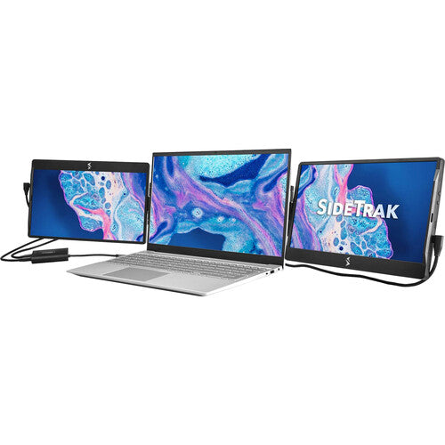 Luxor-STTL12BL-TRI-HB 12.5" Triple Monitor with Hub