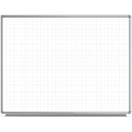 Luxor-WB4836LB 48 x 36" Wall-Mounted Magnetic Ghost Grid Whiteboard