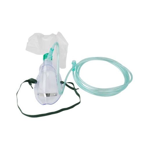 Dynarex Non-Rebreather Elongated Mask w/ Safety Vent w/ 7' (2.1 m) t