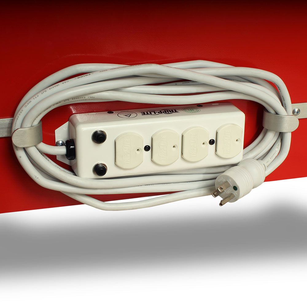 Harloff Hospital Grade Electrical Outlet Strip with Cord Wrap