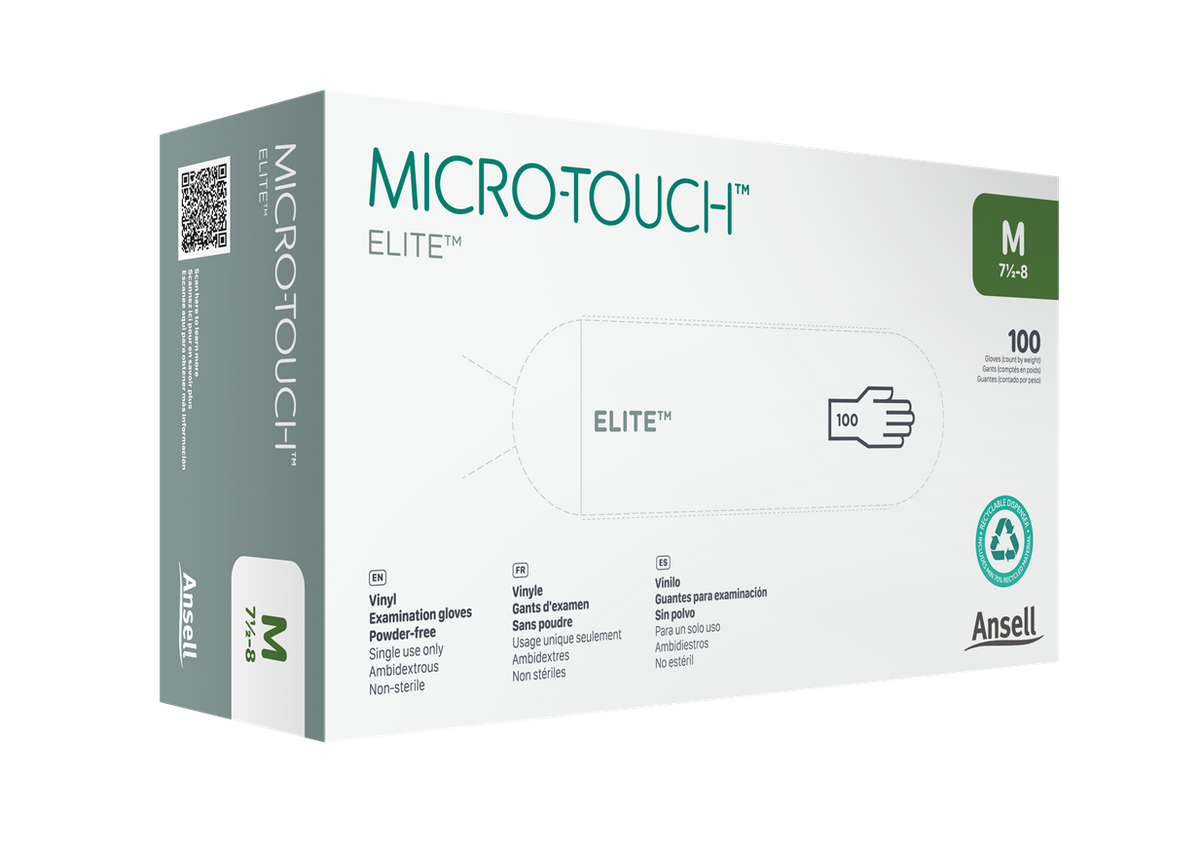 Ansell Micro-Touch® Style 42® Elite® Powder-Free Synthetic Medical Exam Gloves