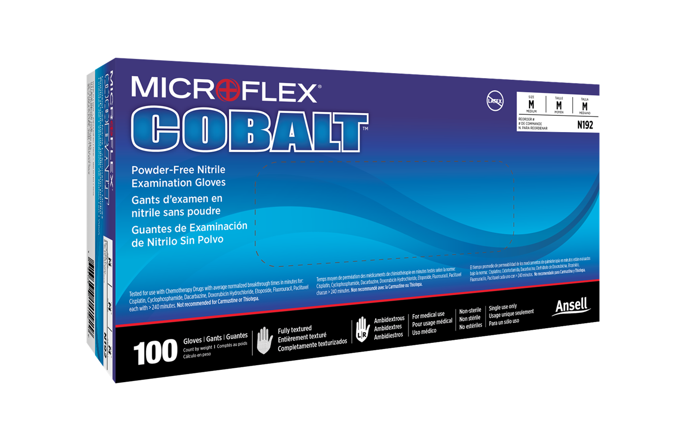 Ansell MICROFLEX™ N21 & MICROFLEX™ Cobalt™ N19 Powder-Free Nitrile Exam Gloves