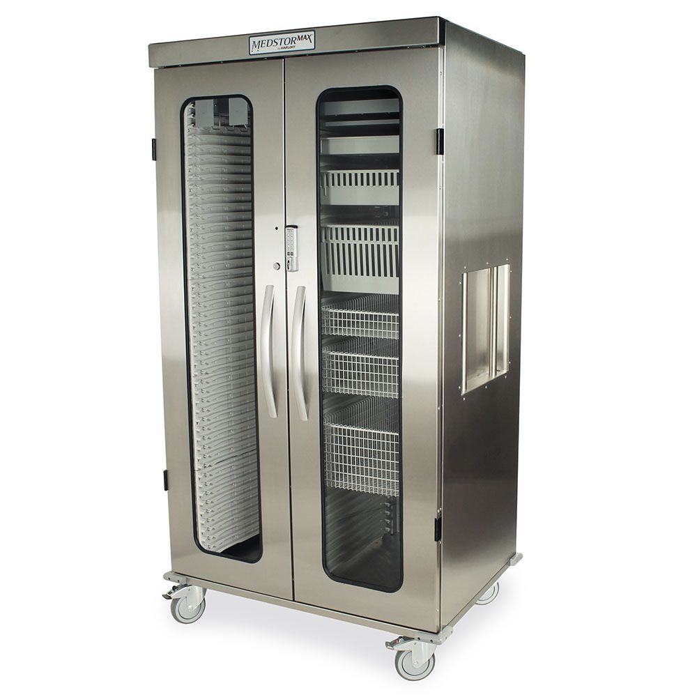 Harloff Stainless Steel Double Column Mobile Cabinet
