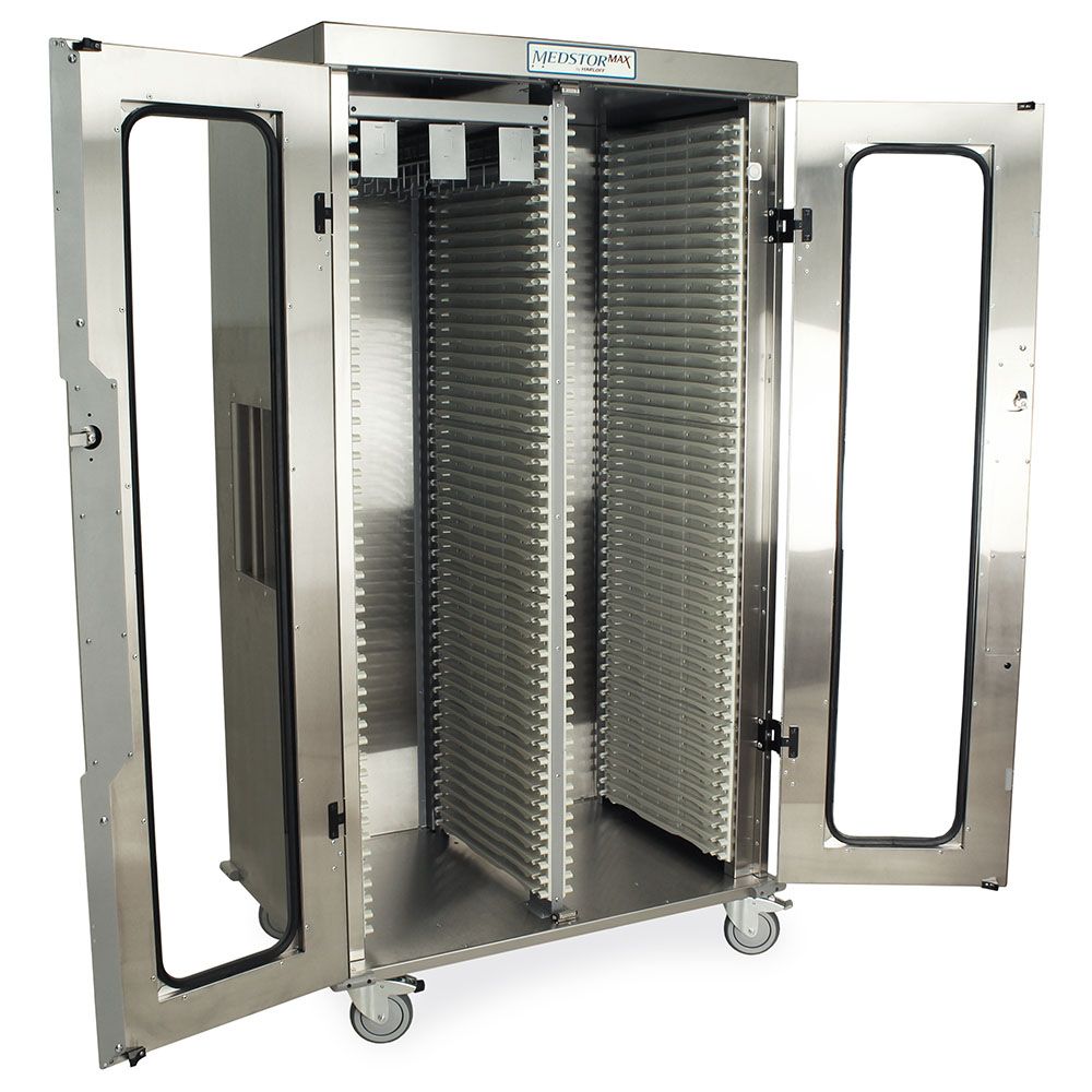 Harloff Stainless Steel Double Column Mobile Cabinet