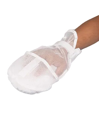 Posey/TIDI Products-2825 Peek-A-Boo Mitt (Mesh), Single Padded, Adult, Cloth (1 Pair)