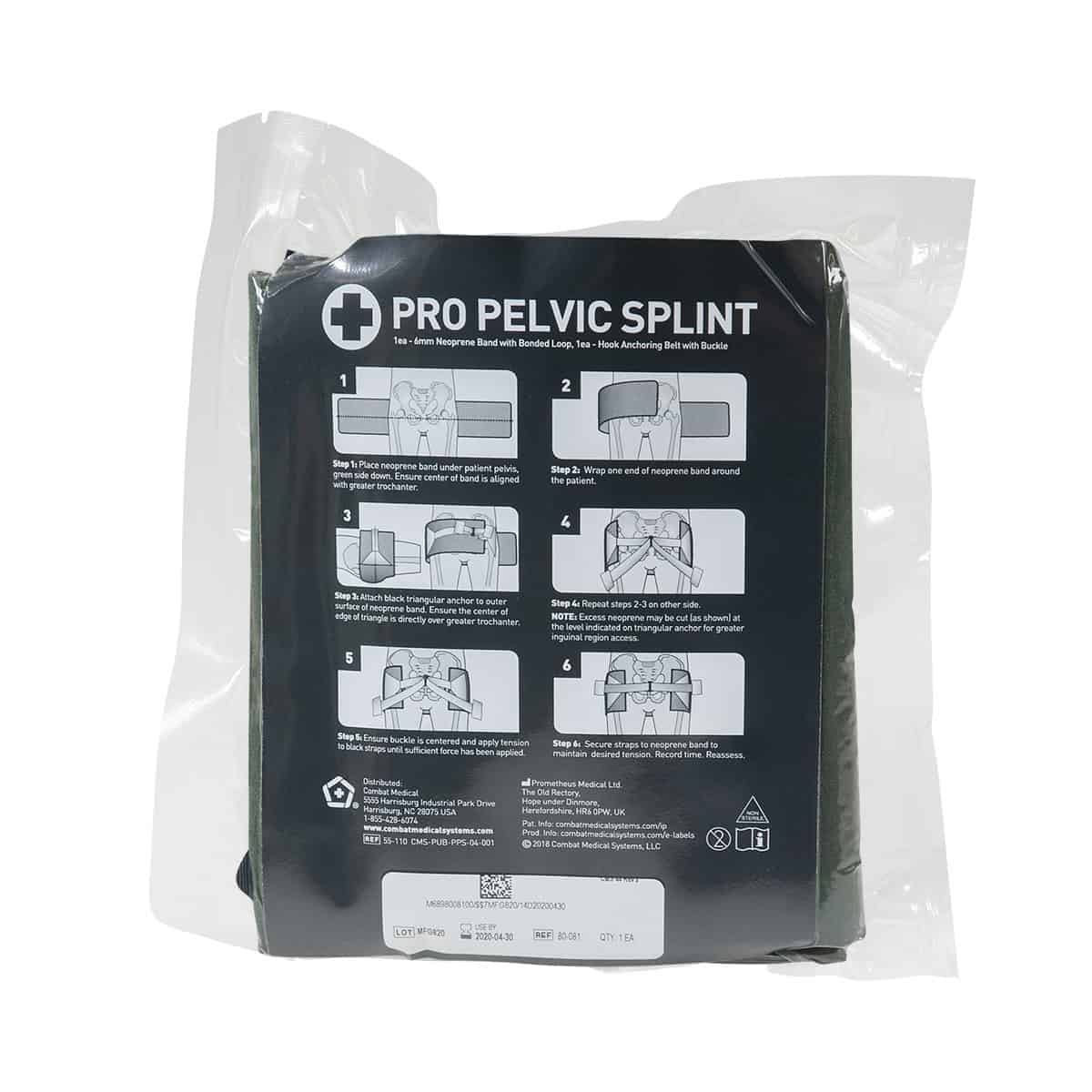 Safeguard Medical-55-110 Allevac Pro Pelvic Splint (OD Green)