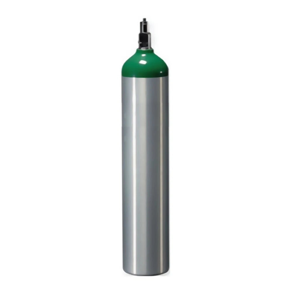 Allied-31-10-0004 Aluminum D-Size Portable Medical Oxygen Cylinder 400 Liter (1 EA)