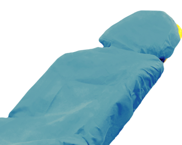 Ferno-90-IFRC3690 Impervious Fitted Sheet for Ferno PowerX1 & Stryker, Non-Woven, Blue, 36" x 90", 30/cs