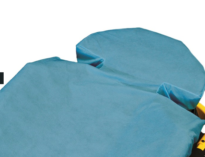 Ferno-90-IFRC3690 Impervious Fitted Sheet for Ferno PowerX1 & Stryker, Non-Woven, Blue, 36" x 90", 30/cs