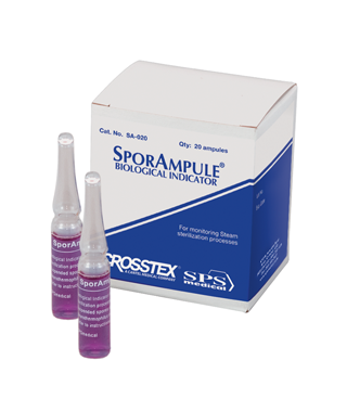 Crosstex SporAmpule™ Biological Indicator Steam-Hospital Style