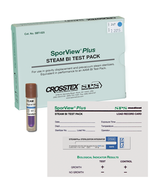 Crosstex SporView™ Plus Biological Indicator Test Pack