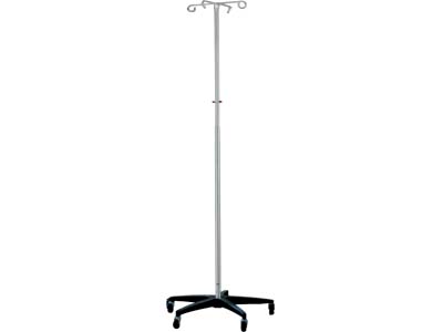 UMF MEDICAL-SS8342 Stainless Steel I.V. stand, 4-hook, hand wheel