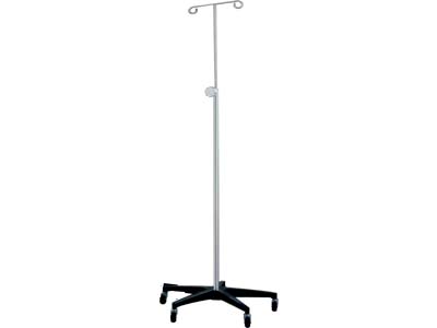 UMF MEDICAL-SS8343 Stainless Steel I.V. stand, 2-hook, hand wheel