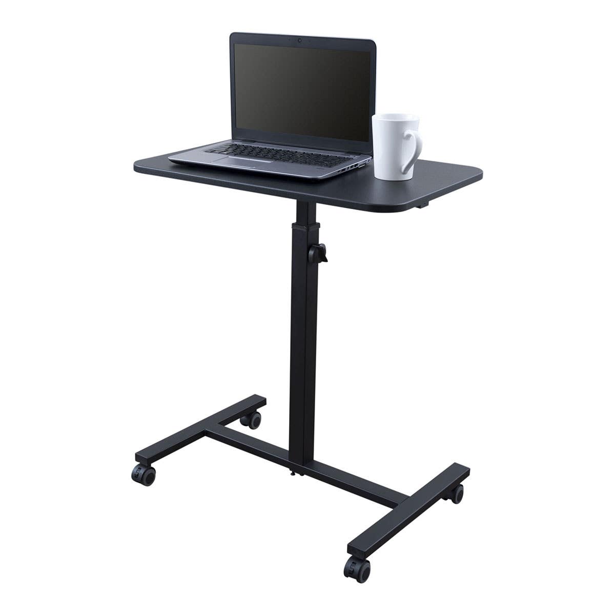 Luxor-SUDSC24-BK/BK 24" Single Column Standing Desk / Laptop Stand (1 EA)